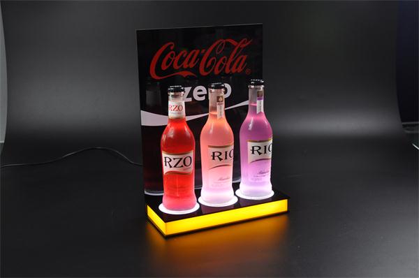 wine bottles acrylic wine stand led bottle display