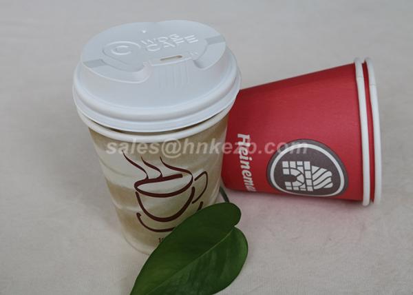 Colored Printed Singel Wall Paper Cups 12oz 380ml Coffee Cups Disposable With