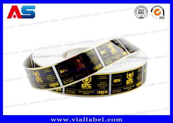 Gold Foil Printing Custom 10ml Vial Labels Stickers For Pharmacy Peptide