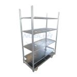 Farm Plant Flower Cc Trolley Galvanized Metal Horticultural Nursery Plant