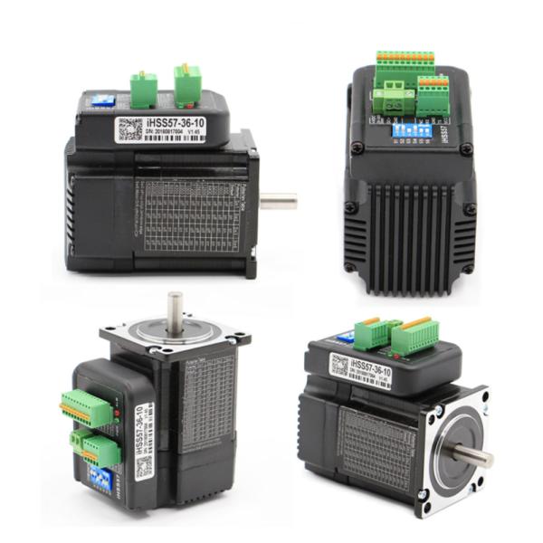 Black Body 1.8deg 5A 3N.M Nema24 Closed Loop Stepper Motor With Integrated Driver