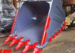 Heavy Duty Rock Collecting Bucket With Strength Teeth Q355/NM400/Hardox400