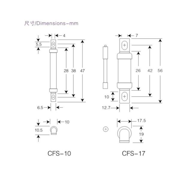 Rgs11 Rgs4 Rgs RS Rg Bolt Connected AC/DC Ceramic Fuse 100ka 10A 16A 20A 30A 60A 80A 125A 250A
