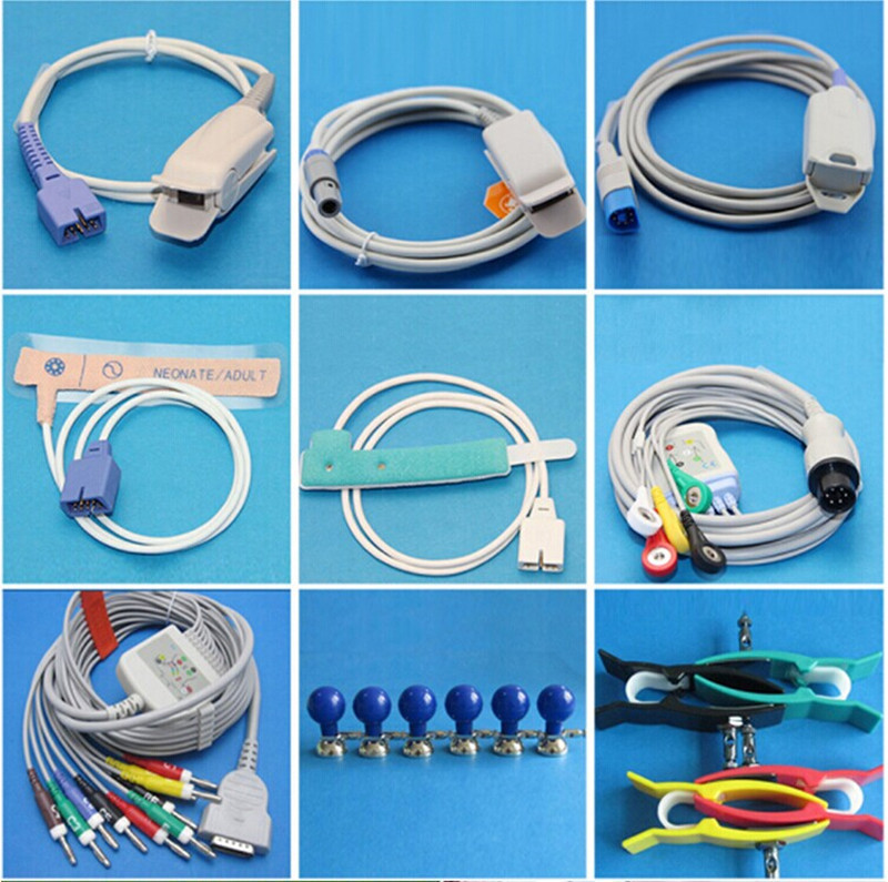 Reusable GE Ohmeda TruSaT pediatric finger spo2 sensor