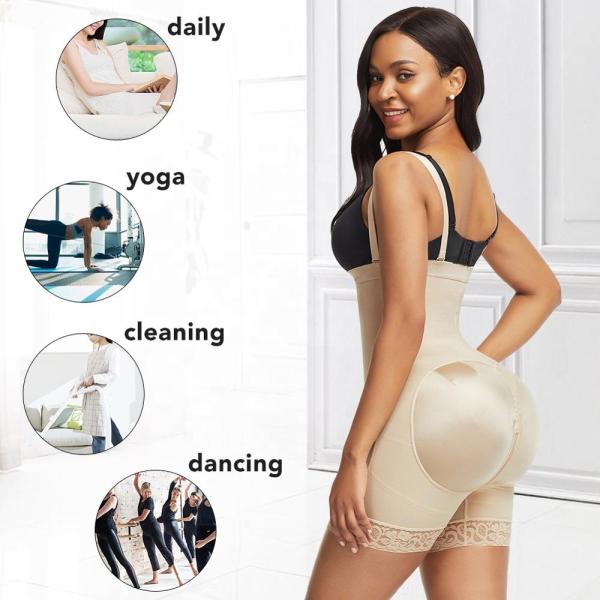 HEXIN Plus Size Body Shaper for Women with Zipper and Butt Lifter in Regular Size Type