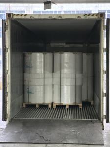 Wholesale BPA Free Hot Sales 100% Wood Pulp 48GSM 55GSM Black Image 2 1 4 150 Blue Black Imaging Thermal Paper Rolls from china suppliers