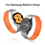 22mm SamSung Watch 4 Magnetic Leather Band Strap with Dual Color Rotating and