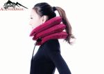 Home Portable Neck Traction Pink Full Flannel With 3 Tube Free Size