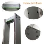 Stainless Steel Security Metal Detector 6 Zones For Court / Police Station