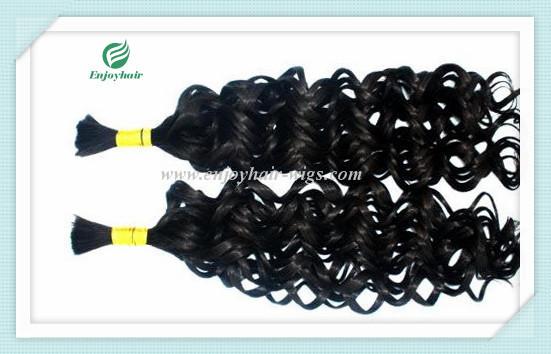 Peruvian 5A virgin remy hair bulk ,natural color, curly style 10''-26''length
