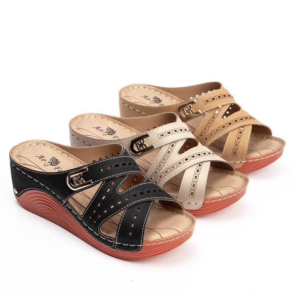 BS080 Slipper Amazon 2021 Outer Wear Slippers Female Thick Bottom Breathable