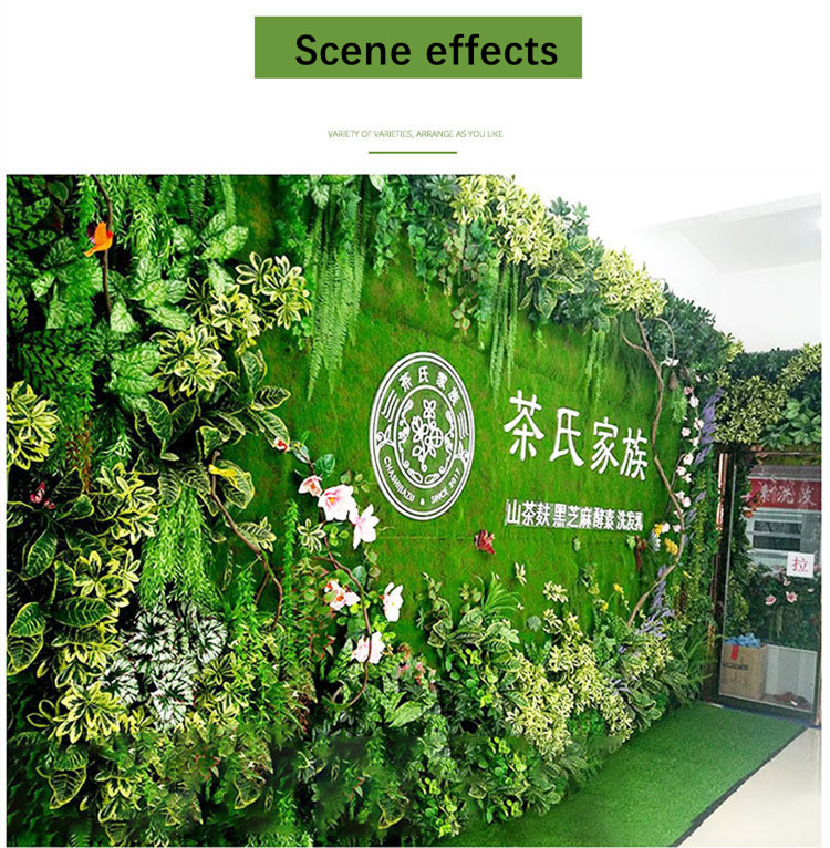 Simulation Moss Flocked Turf Plant Wall Greenery Artificial Decoration Fake Moss