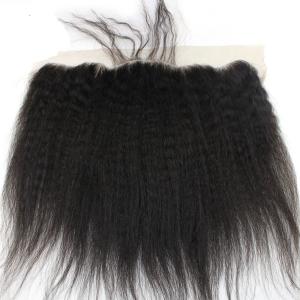 Wholesale Yaki Kinky Straight 13x4 Lace Closure 100% Remy Hair Extensions For Black Women from china suppliers