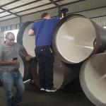 FBE Coated EN10025 Anti Corrosion Steel Pipe For Bridge Pile Construction