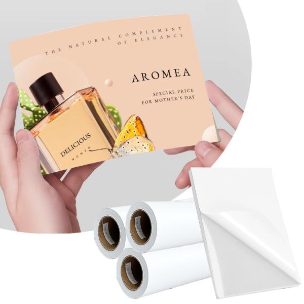 Aqueous 140mic Matte Inkjet Self Adhesive PP Polypropylene Paper Roll