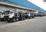 Off Road Heavy Log Loader Truck , Loading Logging Trucks With Tri Angle Log