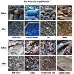 Car Hub Double Shaft Crusher Rim Aluminum Scrap Shredder Customizable