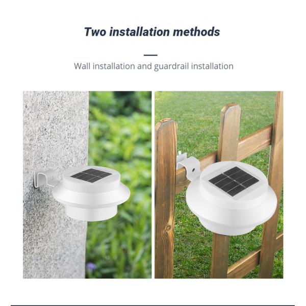 Solar Antique Wall Lamp Led Solar Fence Lights For Garden With 50000 Hours Lifespan