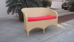 Pastoralism Home Indoor / Outdoor Rattan Sofa For Living Room