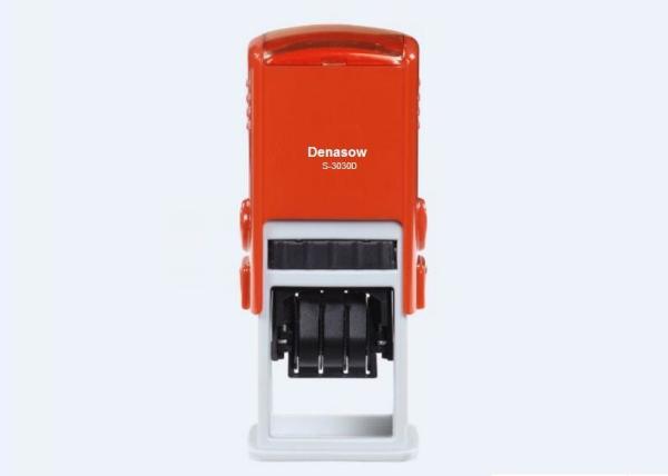 China Denasow 30X30mm self inking rubber square stamp, roller rubber stamp,