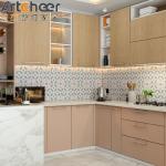 Contemporary Indian Kitchen Cabinets with Modern and Contemporary Design Drawer