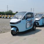 Raysince latest model enclosed electric tricycle China top sales 3 wheel