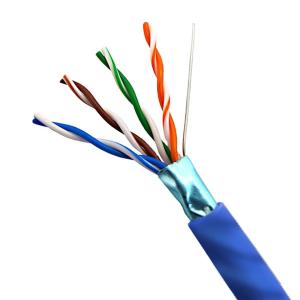 Wholesale Wholesale 0.47mm FTP CAT5E Cable Blue PVC Jacket Pure Copper High Speed Network Cable 1000FT from china suppliers
