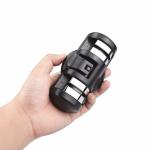Universal Black Manual Professional Knife Sharpener Stainless Steel With Suction