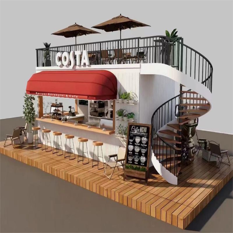 Duplex 4 Bedroom Prefab Home with Aluminum Window Panel and Online Technical Support