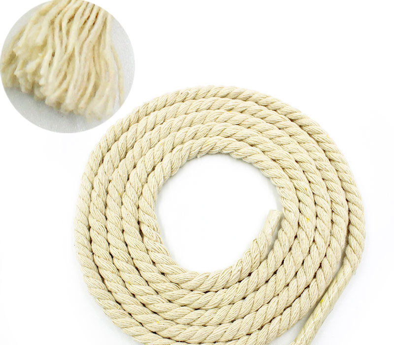 Marine 3 Strand Polyester Rope Twisted 550 Pounds Cotton Boat Rope