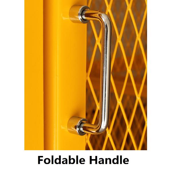 Expanded Metal Oxygen Cylinder Storage Cages , Twin Door Gas Can Storage Cabinet