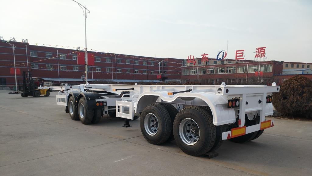 20ft Container Interlink Truck Skeleton Super Link Semi Trailer with FUWA BPW Axles