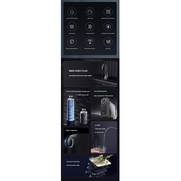 Whole House Under Sink Ro Drinking Water Machine 500GPD 65W