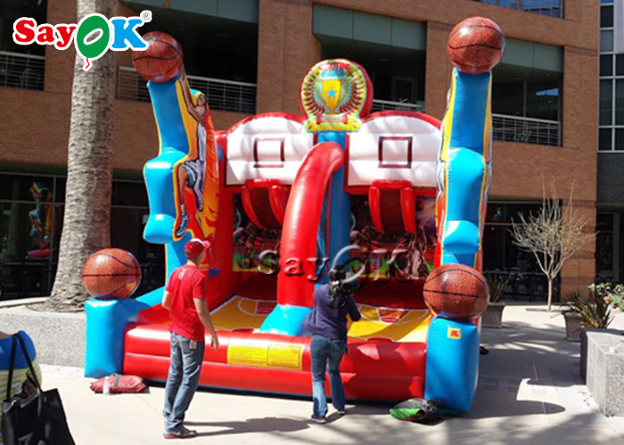 Funny Commercial Basketball Shooting Game Giant Inflatable Basketball Hoops Inflatable Party Games For Adults