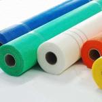 Different colors acrylic acid coated fiberglass mesh used for construction