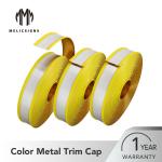 65mm Waterproof Mirror Gold Aluminum Core Channel Letter Trim Cap Profiles