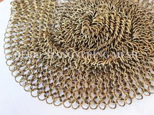 Wholesale 1.5mm*15mm Welded Chainmail Curtain With Metal Rings For Interior Decoration from china suppliers