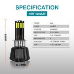 6500K Color Temperature LED Headlight Bulb for Motorbike Bajaj Boxer CT100 CD70