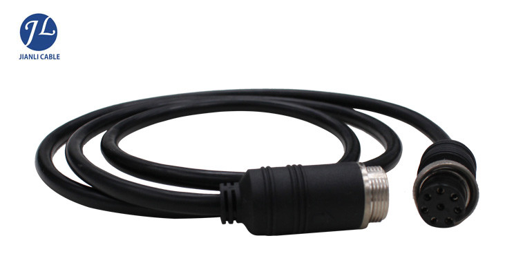 Shielding 8Pin Extension  Aviation  Cable For Car Surround Camera System