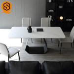 Seamless Joint Modern Restaurant Table Waterproof Repairable 4 Seats CUPC