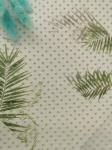 Green Flocked Tulle Glitter Polka Dot Mesh Fabric