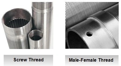 Johnson Continuous Wedge Wire Screen Pipe / Water Well Screen For Oil Well