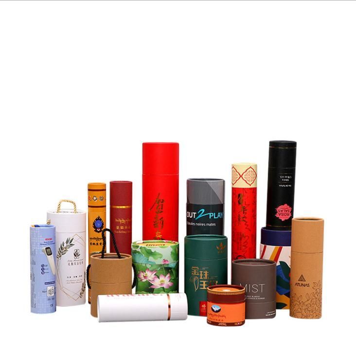 China Manufacturer Qingdao Flourish Factory Wholesale 100% Recyclable Kraft/Cardboard Paper Box, Free Samples Available Round Shape Storage Box for Packaging