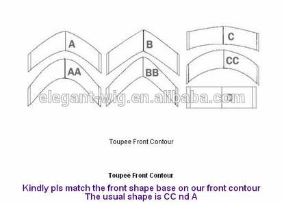 Factory Price Indian Human Hair Super Thin Skin V-looped Toupee For Men