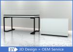 Matte White Handbag Display Fixtures Pre - Assembly Structure Superb Craftsmansh