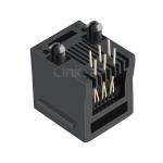 Amphenol 90512-001LF Compatible LINK-PP LPJE616NNL Tab Up Without LED 1X1 Port