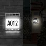 Wall Mounted Solar House Number Light Intelligent Charging With Door Signs