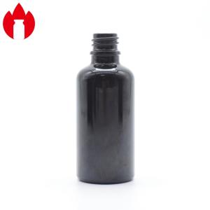 Wholesale 50ml Black Essential Oil Glass Screw Top Vials For Cosmetic from china suppliers