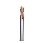 8mm Dia R4*8*16*8*100L 2Flutes TiAISiN Carbide Ball Nose End Mill For Carbon