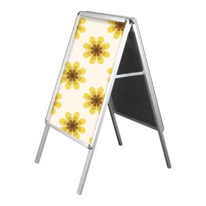 Outdoor Free Standing Frame Sign Double Sided OEM Retail Poster Display